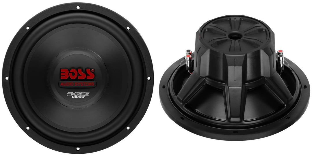 Boss 12-Inch 3600-Watt 4-Ohm DVC Power Car Subwoofers (Pair) | 2 x CH12DVC