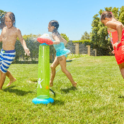 Wham-O UFO Children's Outdoor Spinner Water Sprinkler with Hose Connector Valve