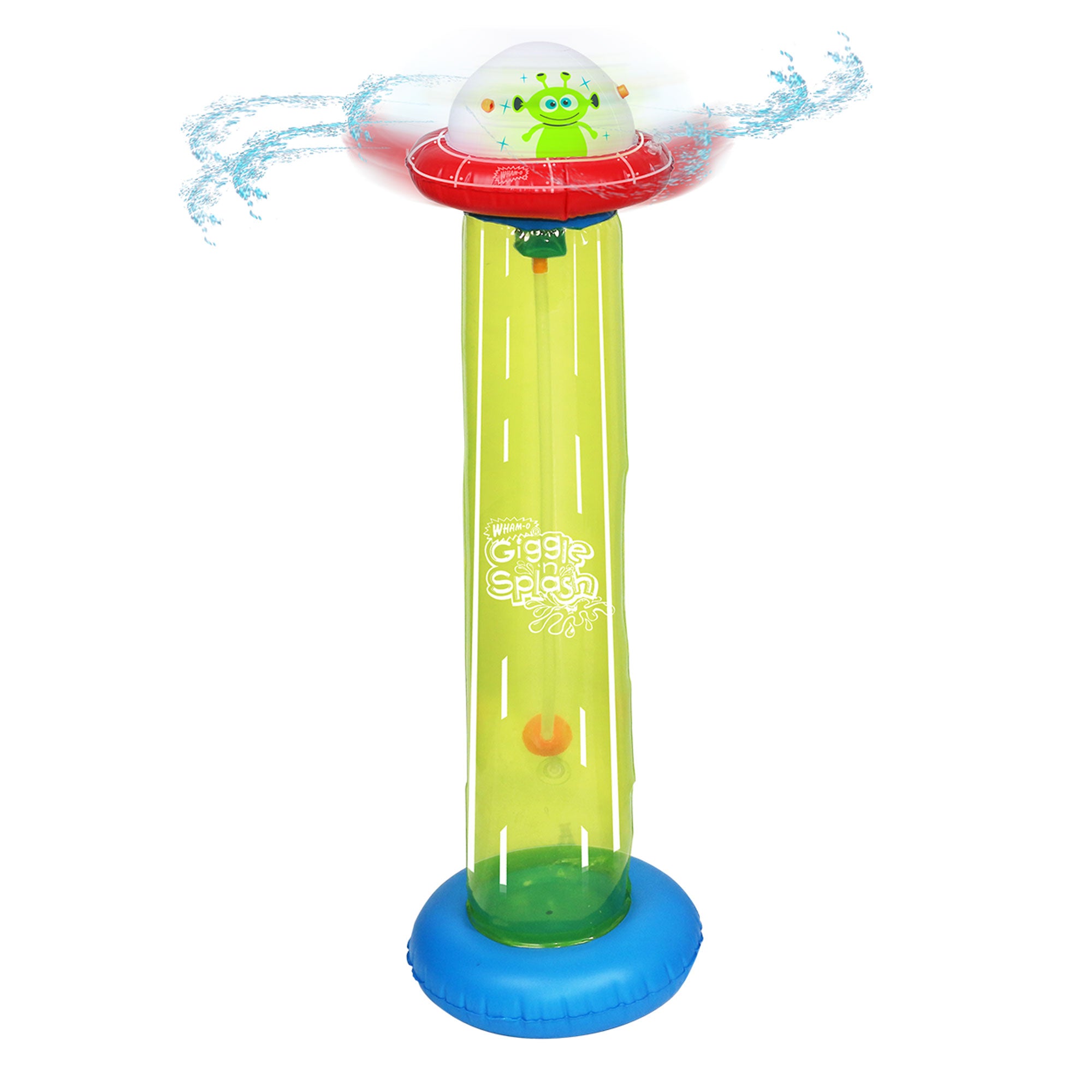 Wham-O UFO Children's Outdoor Spinner Water Sprinkler with Hose Connector Valve