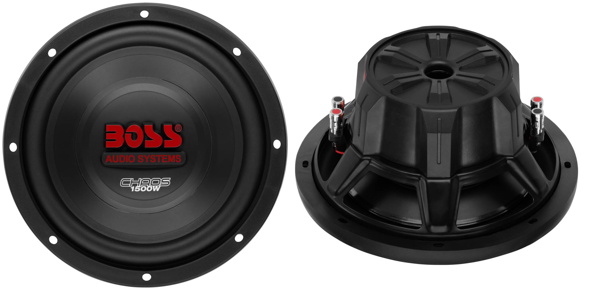 Boss CH10DV 3000W Car Subwoofers Subs Woofers (2 Pack) +Sealed Box Enclosure