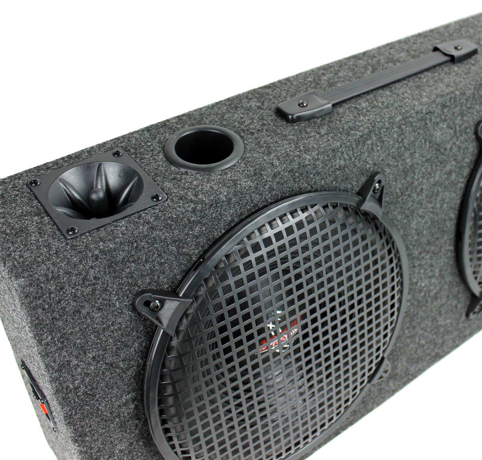 Pyramid PP12 Dual 12" 300W Subs Car Subwoofers + 2 Channel Amplifier + Wiring