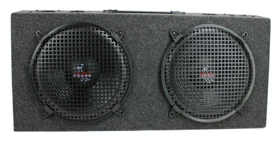 Pyramid PP12 Dual 12" 300W Subs Car Subwoofers + Monoblock R1100M Amp + Wiring