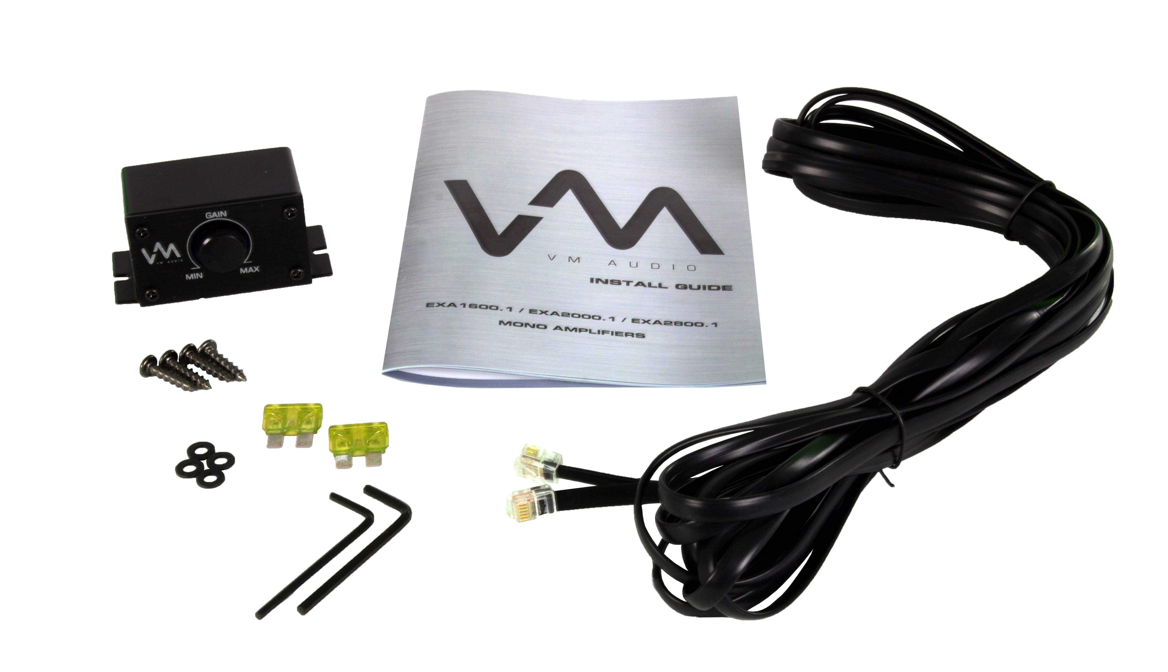 Kicker DC122 Dual 12" 600W Car Audio Subwoofers + Box + 1600 Watt Amp + Amp Kit