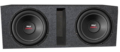 2) Pyle PLPW10D 10" 2000W Car Subwoofer Audio Subs DVC 4 Ohm + Ported Vented Box - VMInnovations