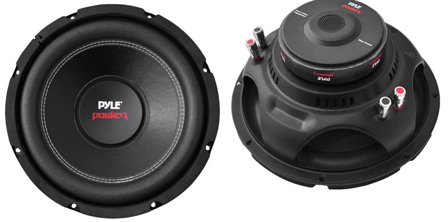 2) Pyle PLPW10D 10" 2000W Car Subwoofer Audio Subs DVC 4 Ohm + Ported Vented Box - VMInnovations