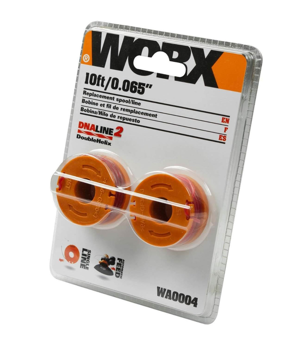 20) WORX WA0004 Replacement 10-Foot Grass Trimmer/Edger Spool Lines