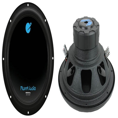 2) Planet Audio AC12D 12" 3600W Subs + GMC Chevy Silverado Ext Cab '99-06 Box - VMInnovations