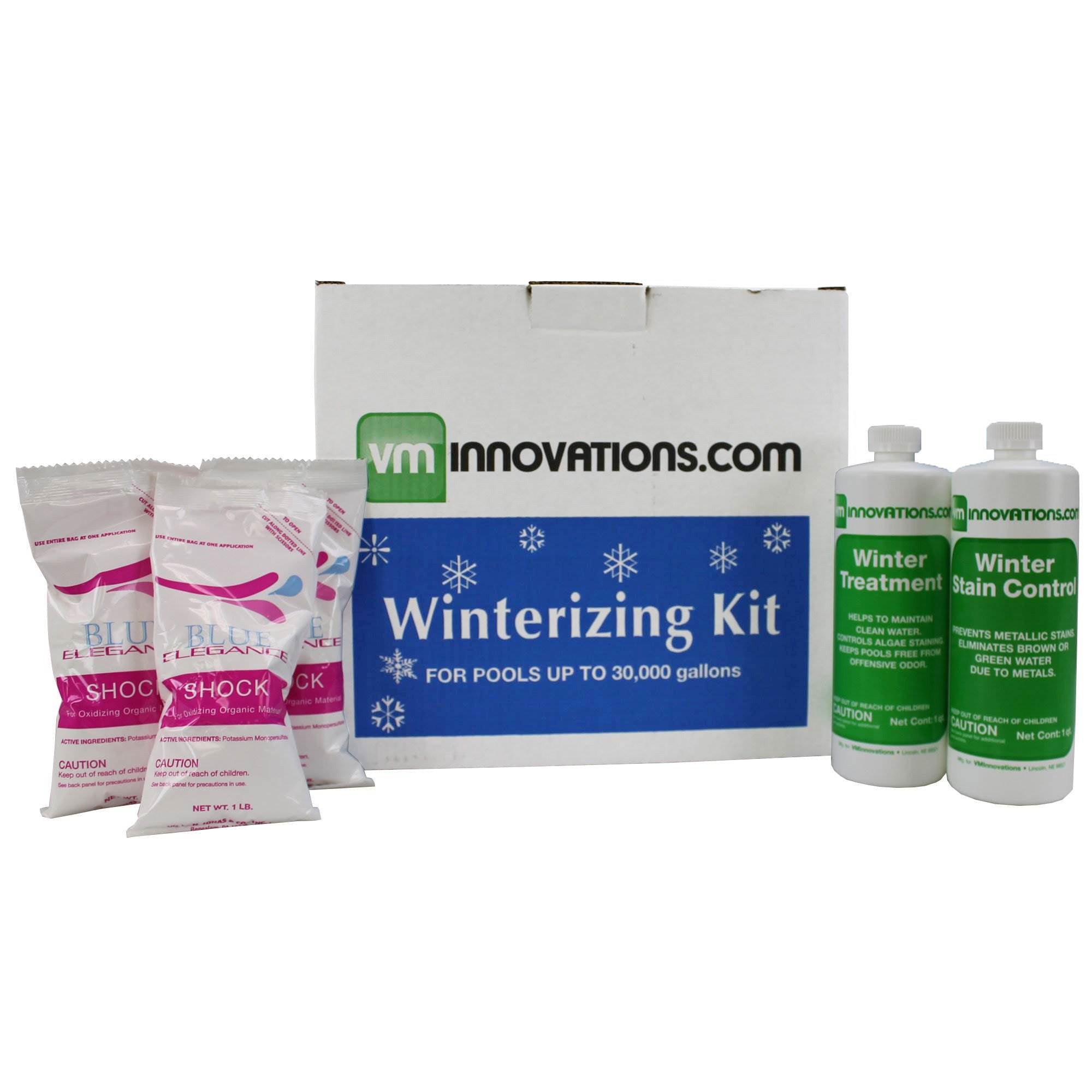VMInnovations Swimming Pool Winterizing Chemical Treatment Closing Kit (6 Pack) - VMInnovations