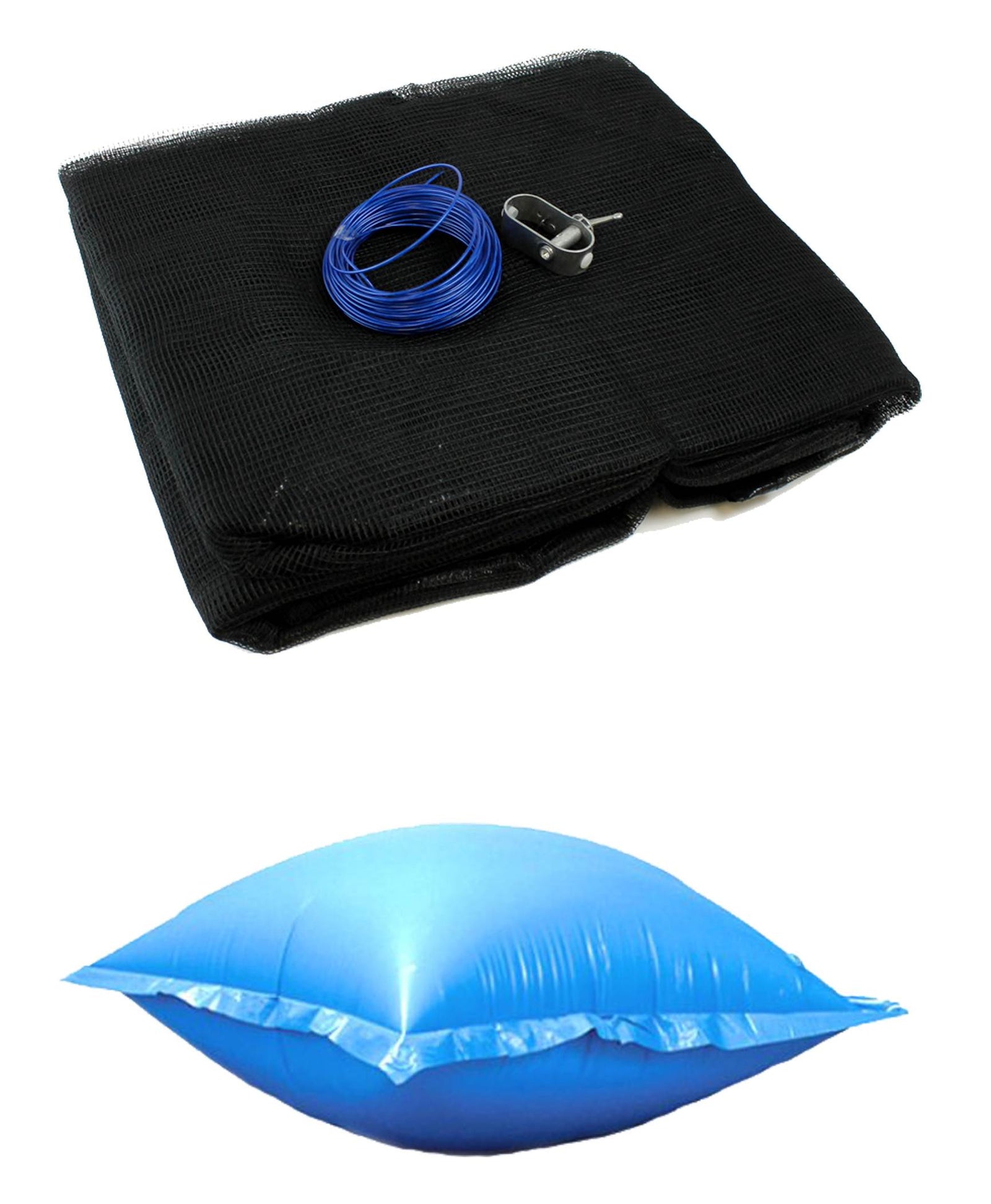 Swimline 12' Round Above Ground Leaf Net Pool Cover + Winter Closing Air Pillow - VMInnovations