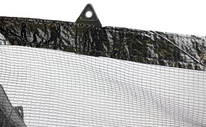 Swimline 12' Round Above Ground Leaf Net Pool Cover + Winter Closing Air Pillow