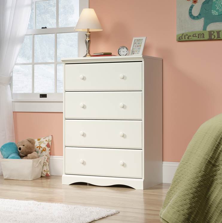 Sauder Woodworking 416532 Pogo Kids 4-Drawer Bedroom Chest Dresser (Open Box)