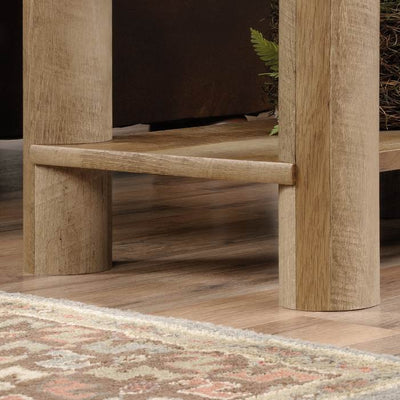 Sauder Woodworking Boone Mountain Living Room Log Cabin End Table Oak - Open Box