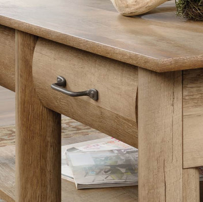 Sauder Woodworking Boone Mountain Log Cabin Coffee Table Craftsman - Open Box