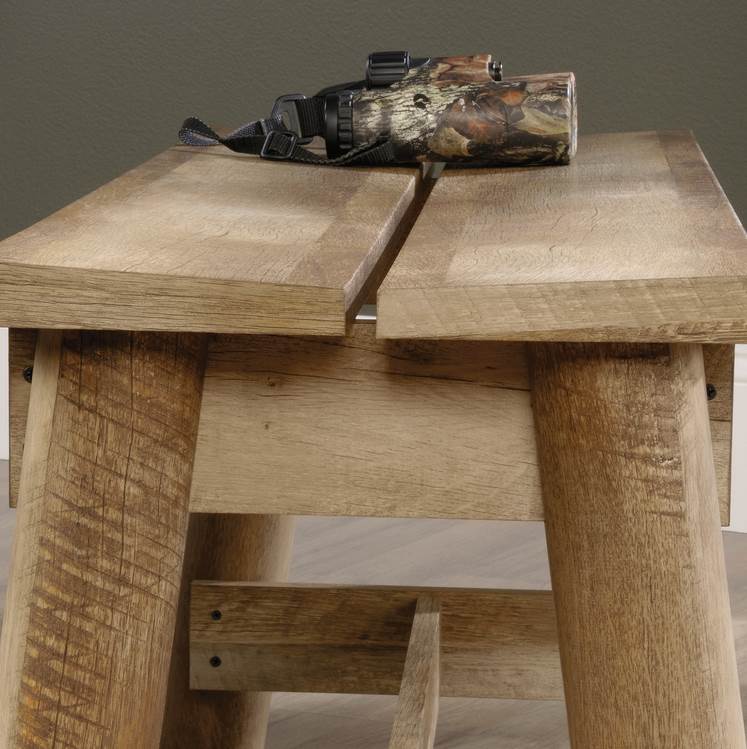 Sauder Woodworking Boone Mountain Mud Room Home Log Bench Craftsman (Open Box)