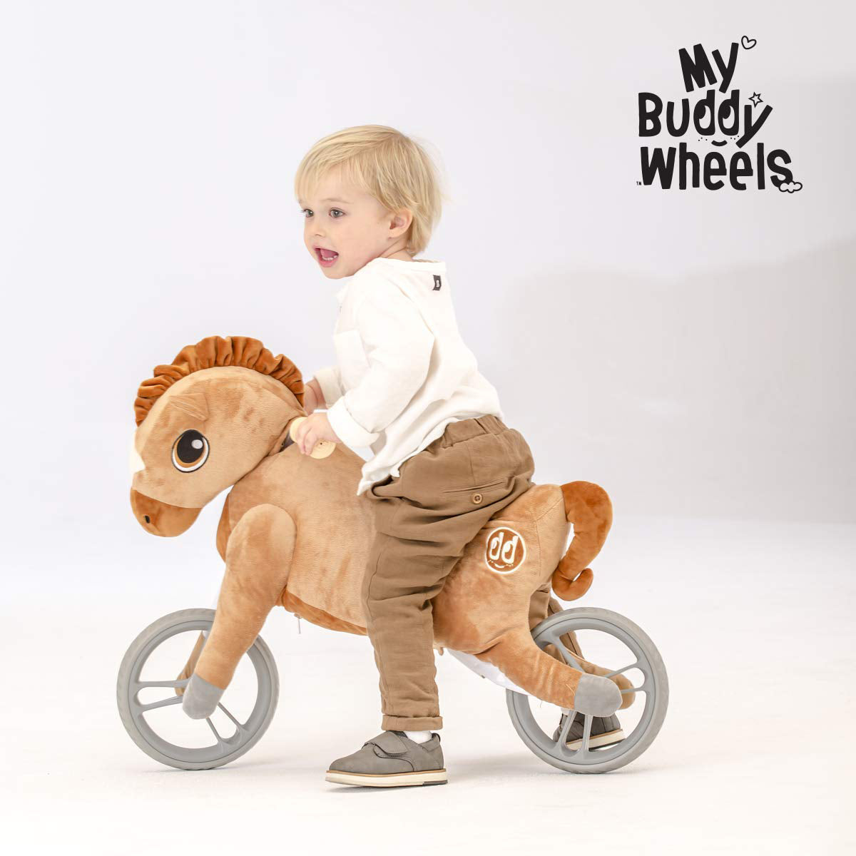 Yvolution My Buddy Wheels Horse Toddler Training Bike with Plush Toy (Open Box)