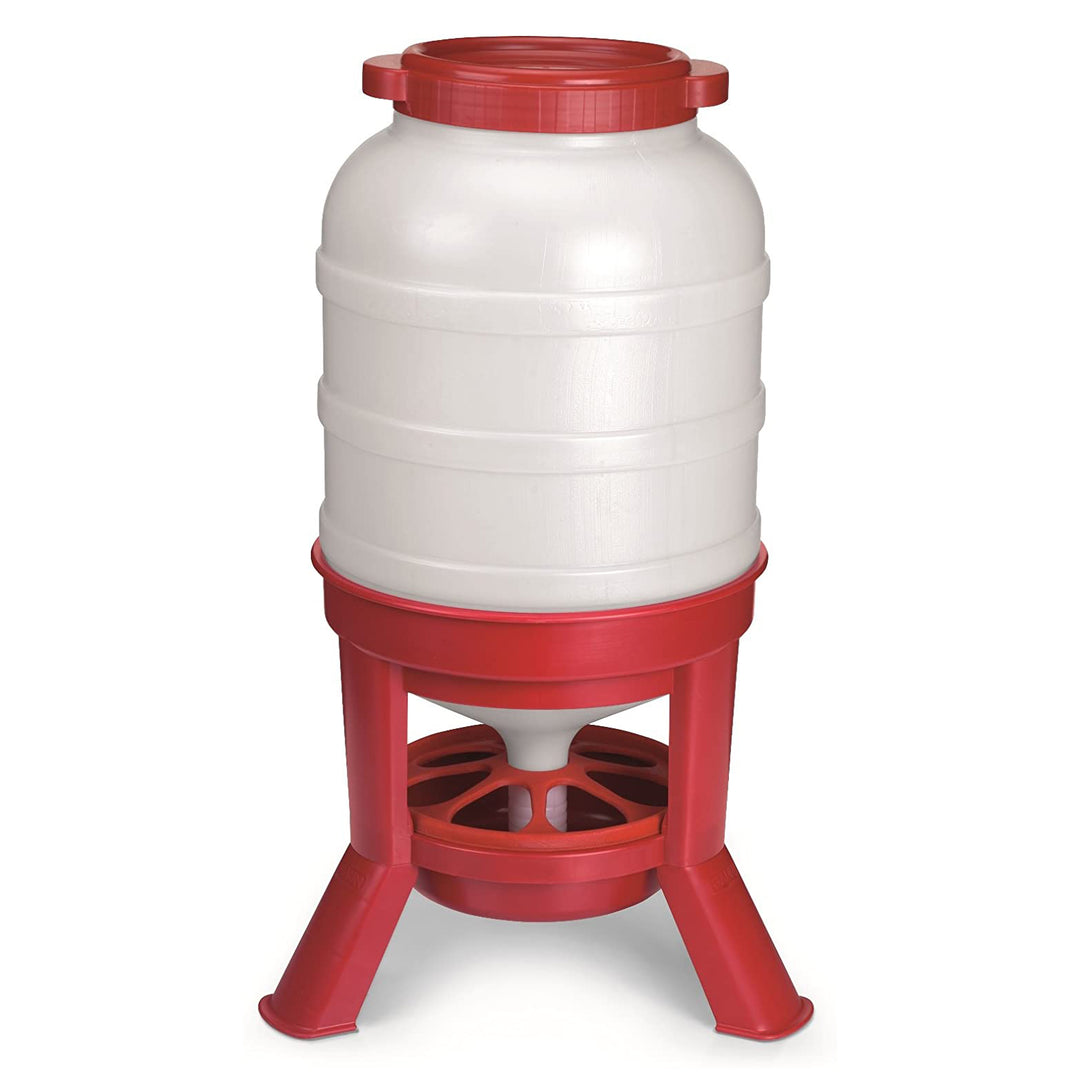 Little Giant DOMEFDR60 60 Pound Feed Poultry Chicken Gravity Feeder (Used)