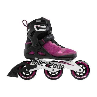 Rollerblade Macroblade 100 3WD Womens Adult Fitness Inline Skate Size 7, Violet (Refurbished)