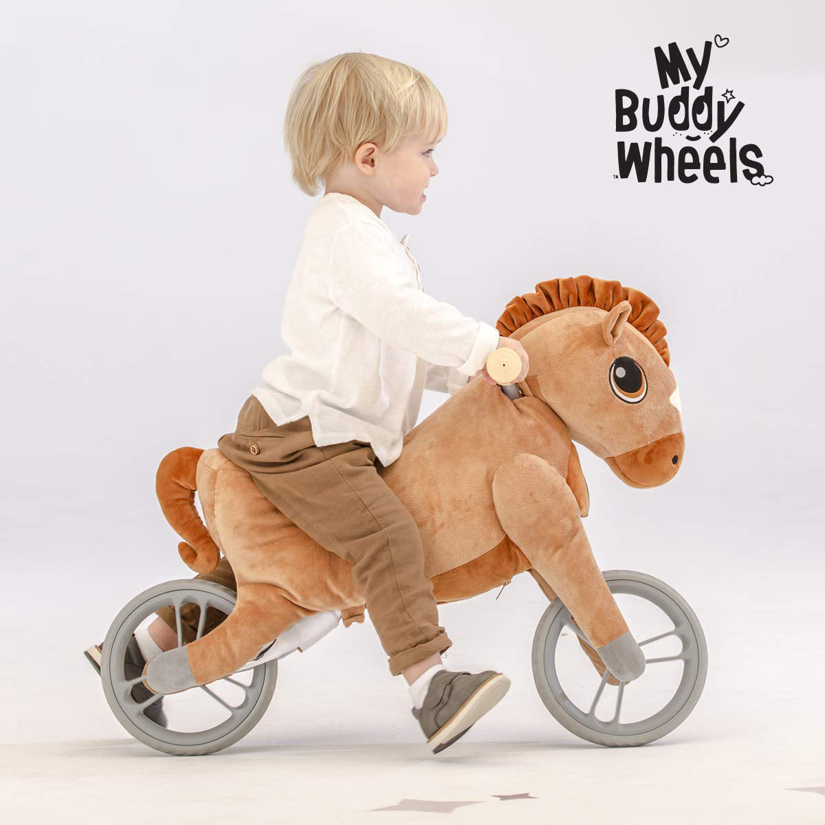 Yvolution My Buddy Wheels Horse Toddler Training Bike with Plush Toy (Open Box)