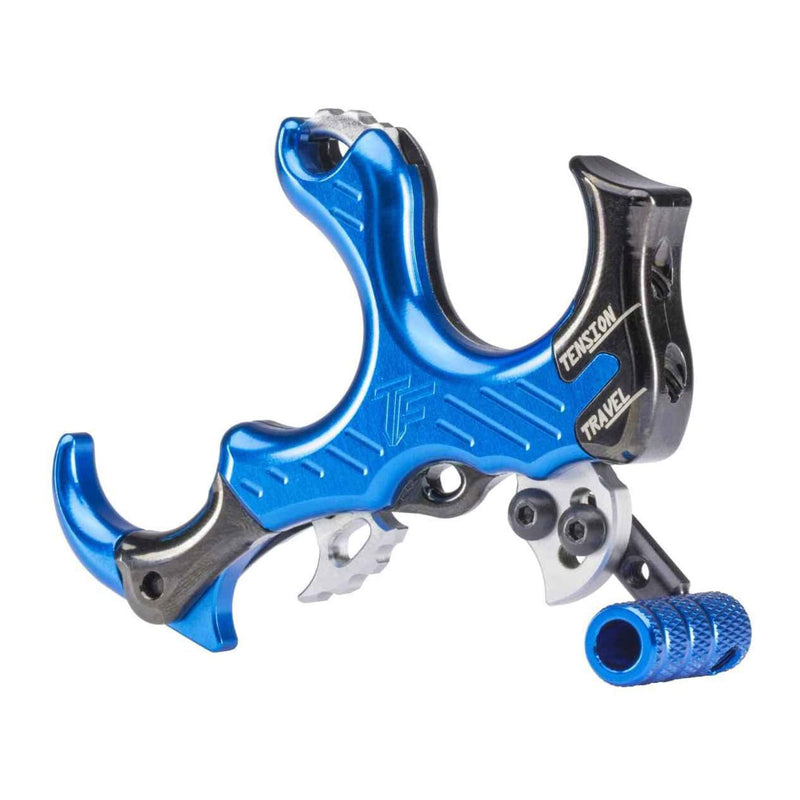 Tru-Fire SYN-R Archery Bow Synapse Hammer Throw Thumb Button Release, Blue(Used)
