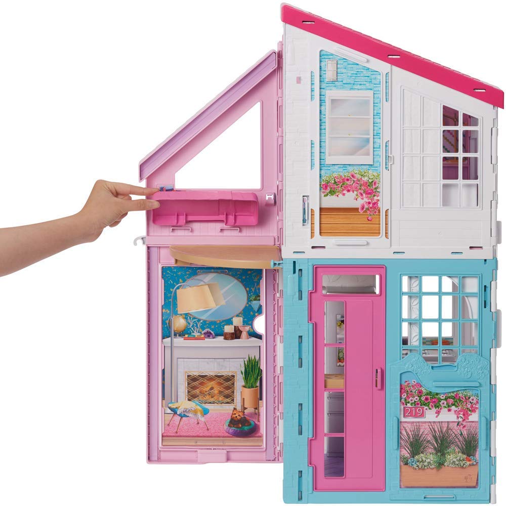 Barbie Malibu 2 Story 6 Room house Playset with over 25 Accessories (Open Box)