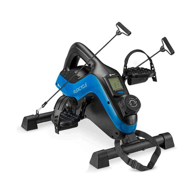 LifePro FlexCycle Under Desk Foot Pedal Exercise Bike Machine, Blue (For Parts)