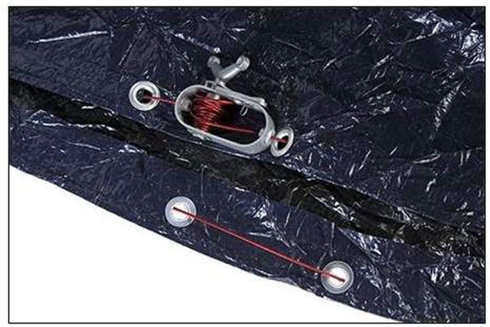 2) Swimline 28' Round Above Ground Swimming Pool Winter Cover+Cable+Ratchet