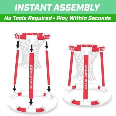 GoSports Splash Hoop 360 Floating Pool Game with Hoop 2 Balls & Pump (Open Box) - VMInnovations