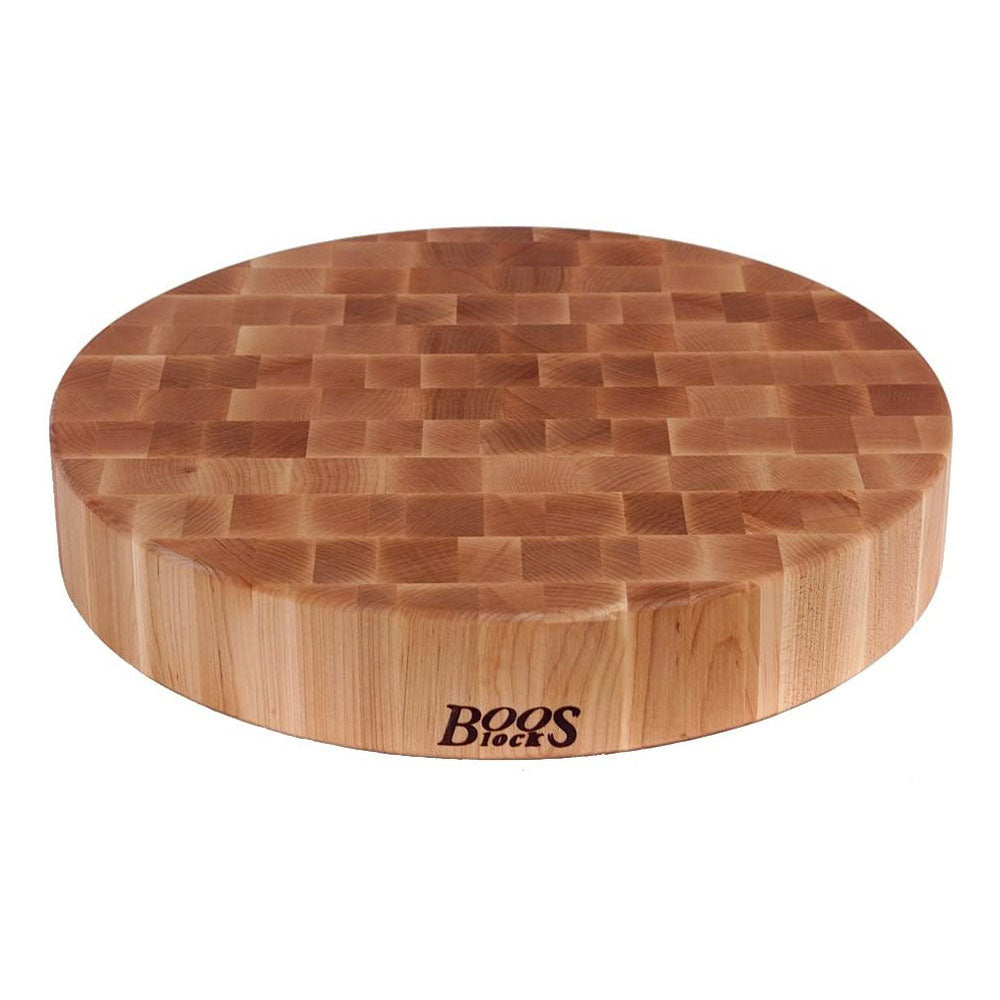 John Boos Classic Collection Round Chopping Block Bundle w/ Mystery Oil (3 Pack) - VMInnovations