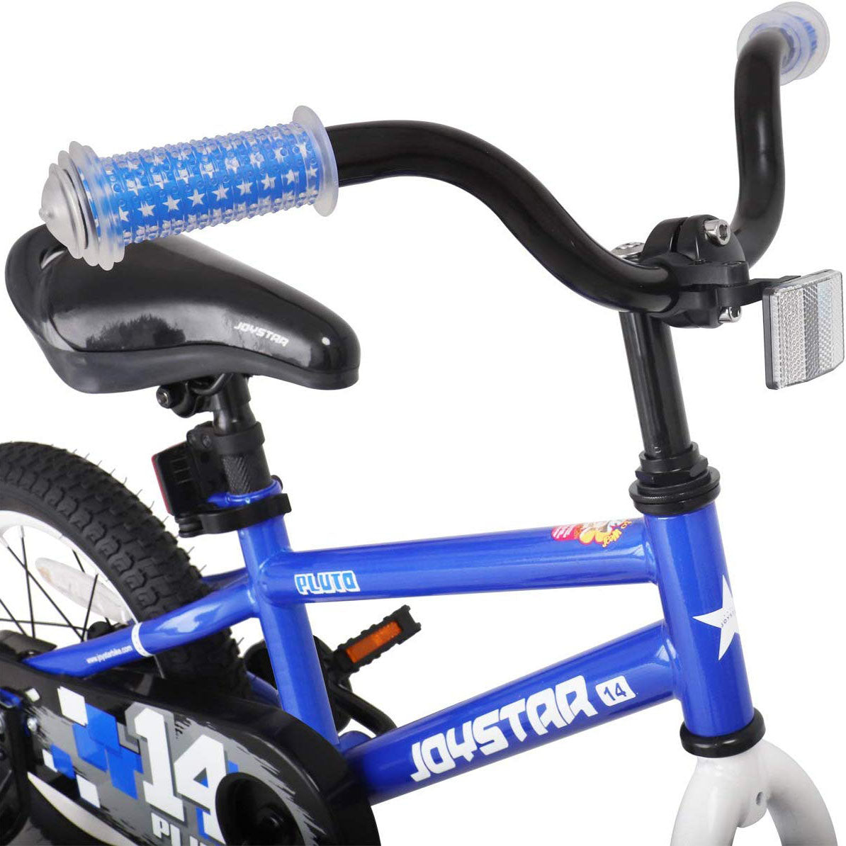 JOYSTAR Pluto Series 18-Inch Ride-On Kids Bike w/ Kickstand, Blue (Open Box)