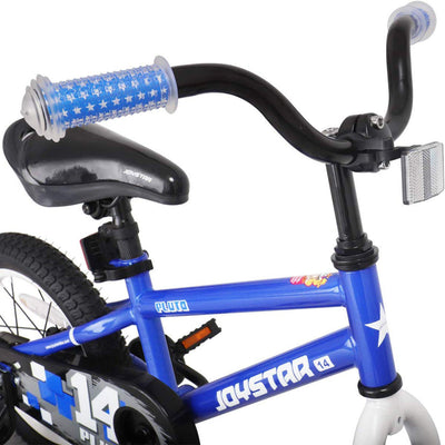 JOYSTAR Pluto Series 18-Inch Ride-On Kids Bike w/ Kickstand, Blue (Open Box)