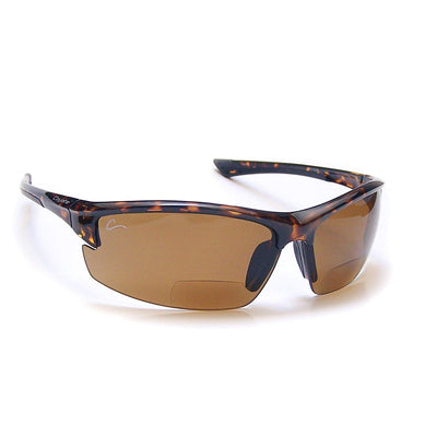 Coyote Eyewear +2.00 Polarized Reader Sunglasses, Tortoise & Brown (Open Box)