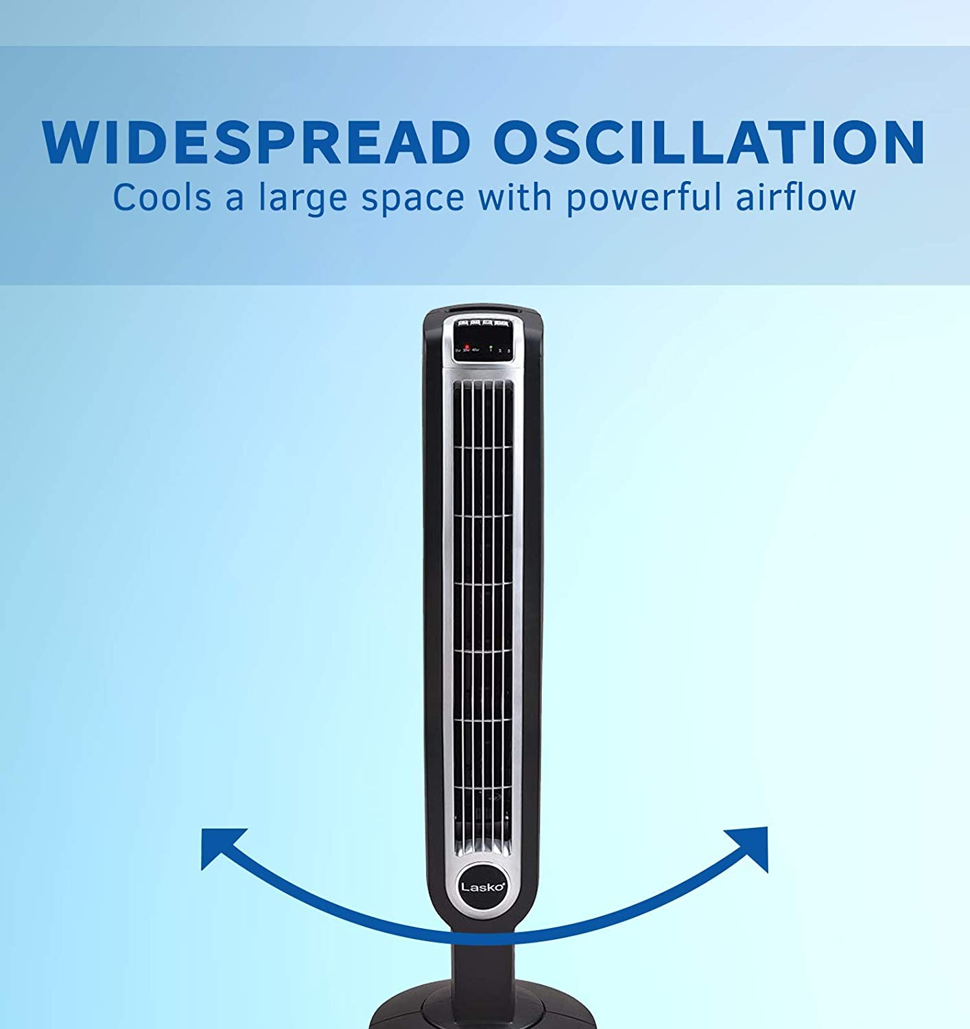 Lasko 2511 36 Inch 3 Speed Quiet Oscillating Tower Fan with Remote (For Parts)