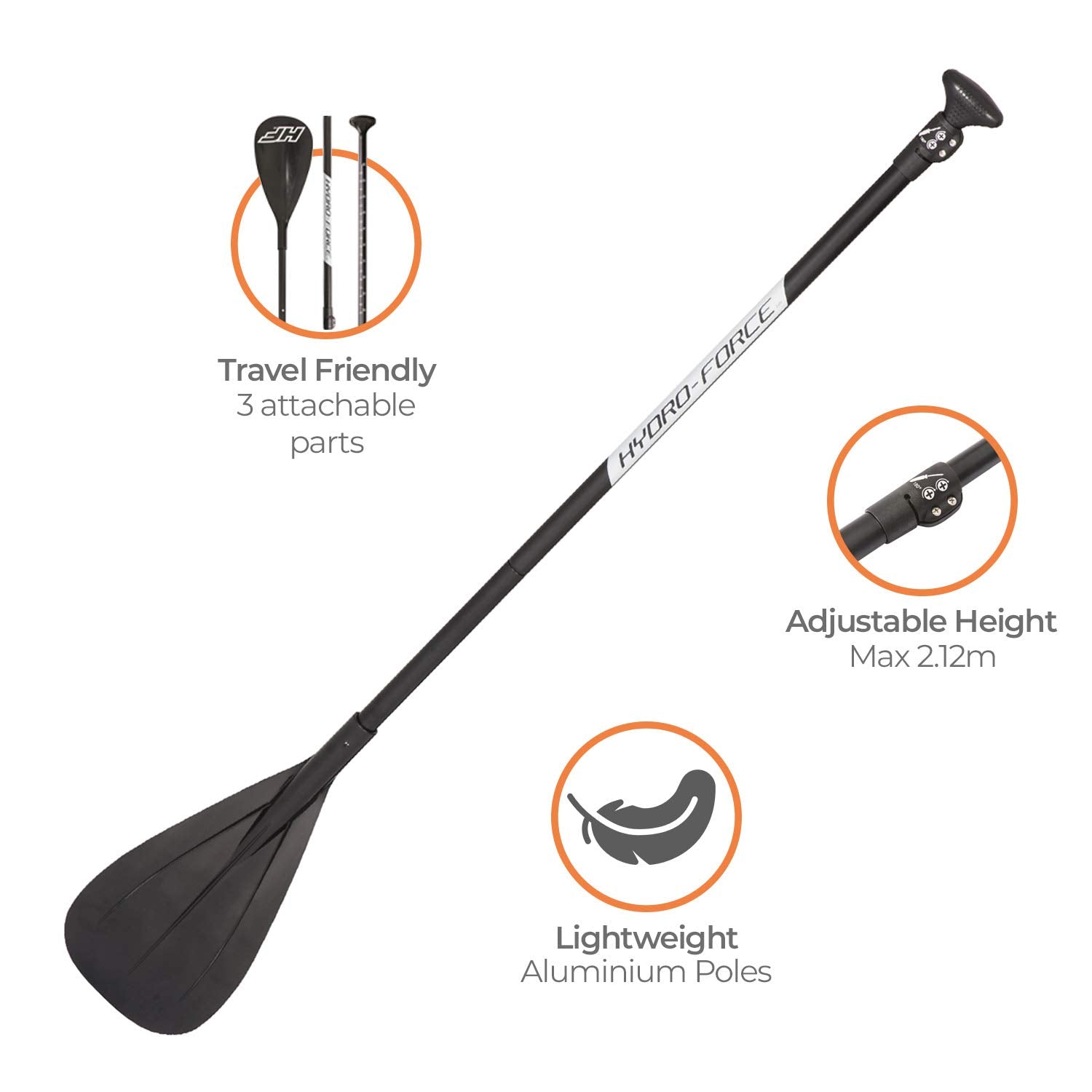Bestway Hydro Force Inflatable 9 Foot Aqua Journey SUP Stand Up Paddle Board
