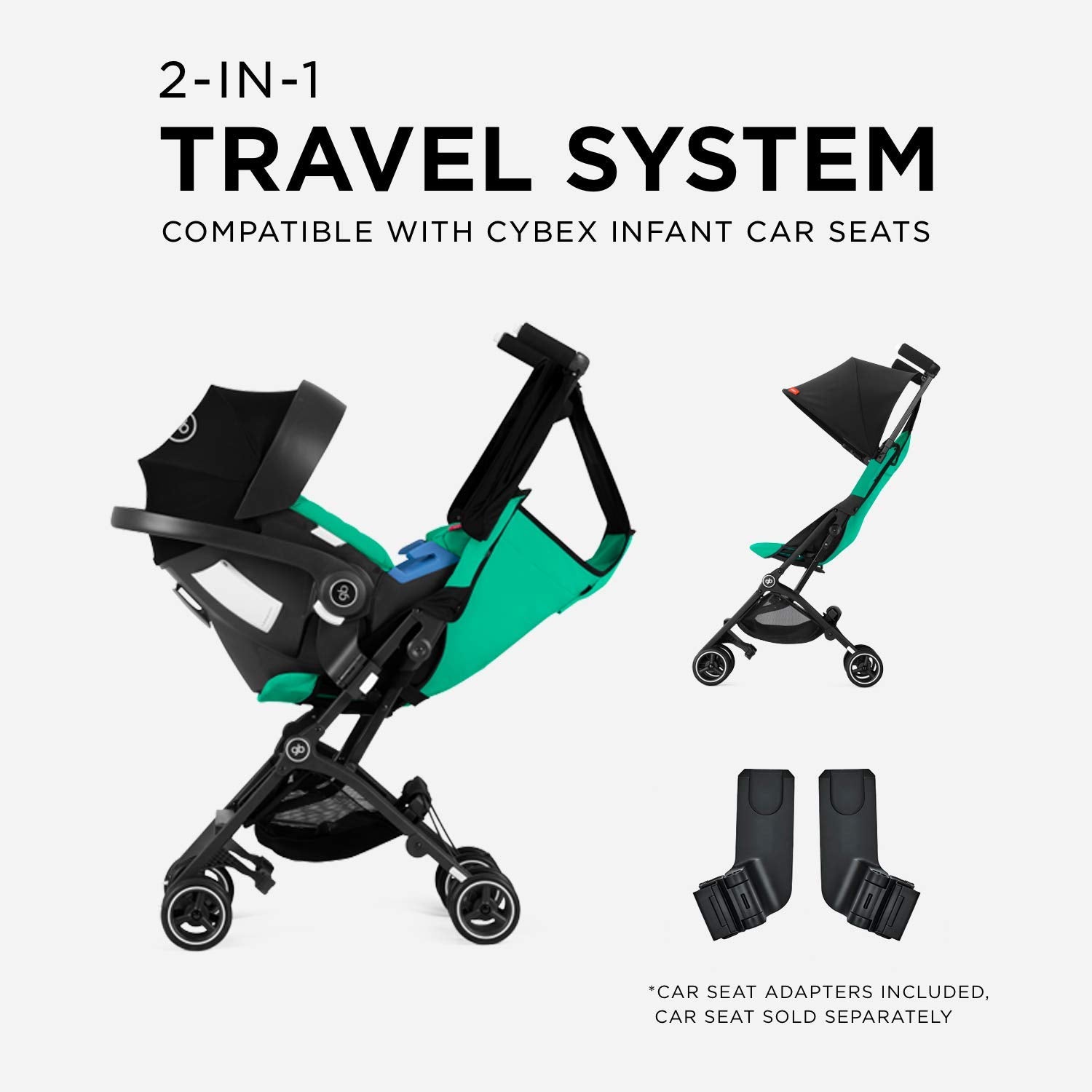 GB Gold Pockit Plus Lightweight Folding All Terrain Infant Stroller, Night Blue - VMInnovations