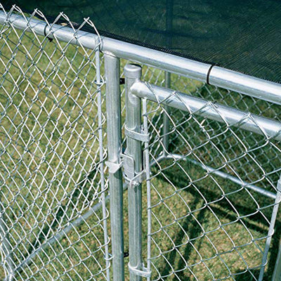 OMA- Midwest Homes for Pets Easy Assembly K9 Secure Steel Chain Link Portable Kennel