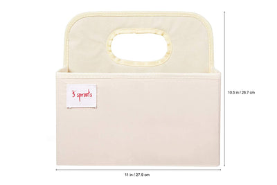 3 Sprouts UDOWHL Polyester Divided Portable Diaper Caddy with Blue Whale Design