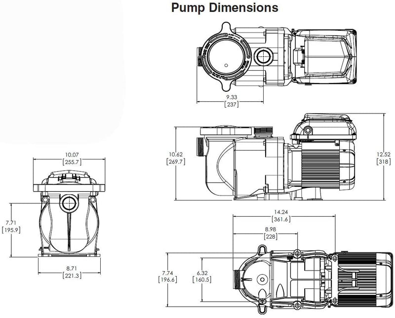 Pentair 342001 SuperFlo VS Variable Speed Energy Efficient Pool Pump (Open Box)