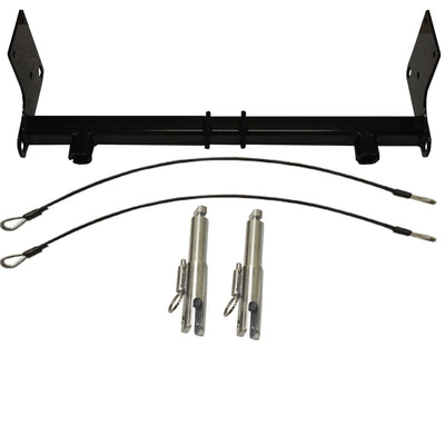 Blue Ox Base Plate Tow Kit w/Removable Arms for Jeep Wrangler, Black (Open Box)