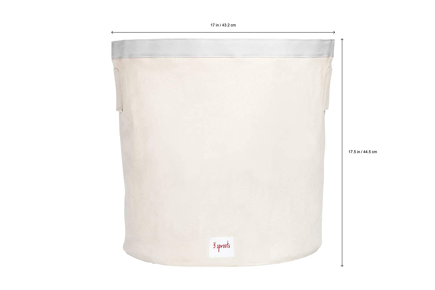 3 Sprouts Canvas Storage Bin Laundry and Toy Basket for Baby and Kids, Shark