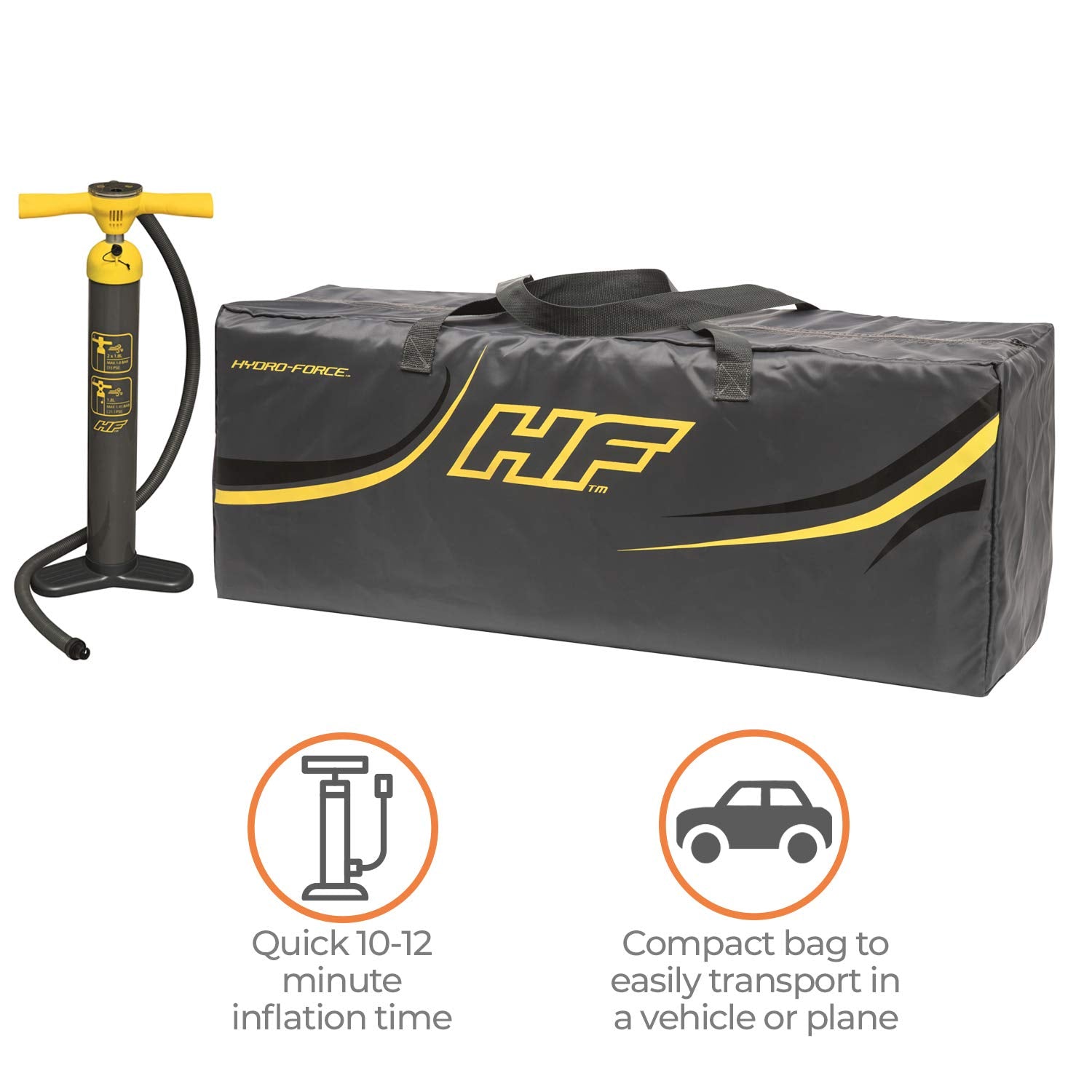Bestway Hydro Force Inflatable 9 Foot Aqua Journey SUP Stand Up Paddle Board