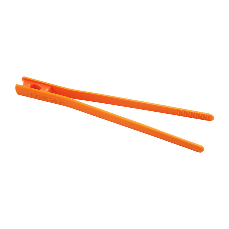 Messermeister 10.5 Inch Silicone Chopstick Food Tongs Utensil, Orange (Open Box)