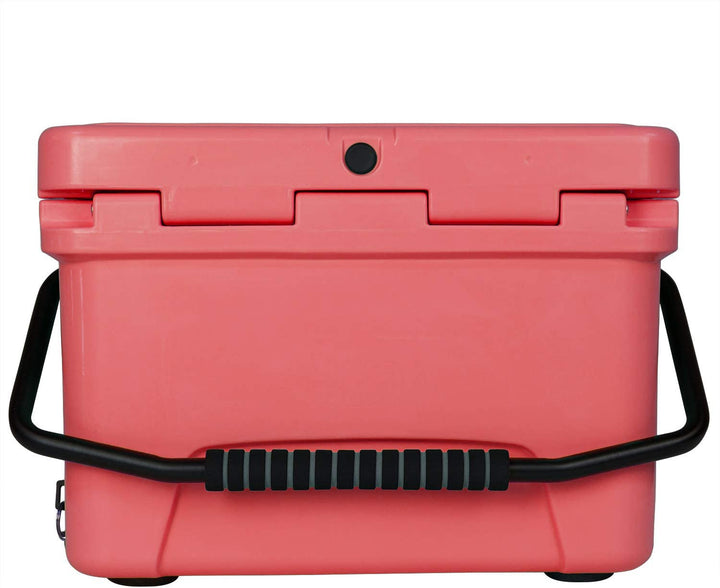 Driftsun Heavy Duty Portable 20 Quart Insulated Hard Ice Chest Cooler, Coral