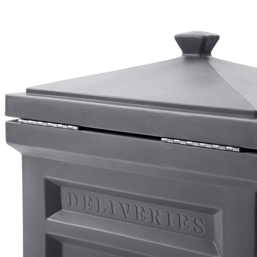 Step2 592199 Deluxe Outdoor Mail Package Delivery Box Container, Manor Gray