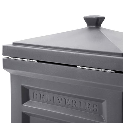 Step2 592199 Deluxe Outdoor Mail Package Delivery Box Container, Manor Gray