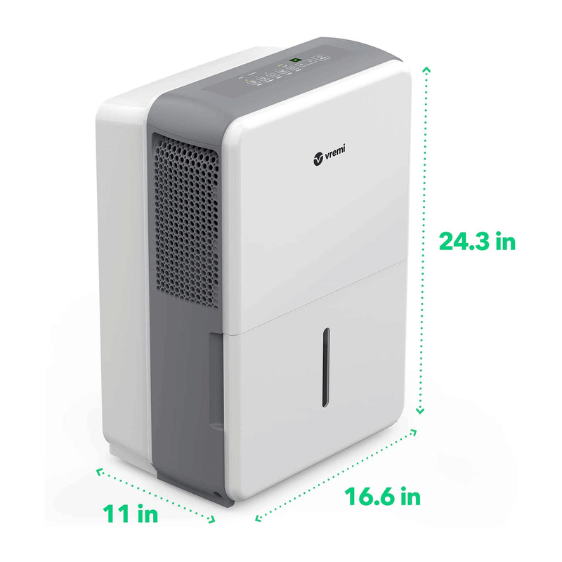 Vremi 50 Pint 4,500 Sq Ft Dehumidifier for Large Spaces, White (For Parts)