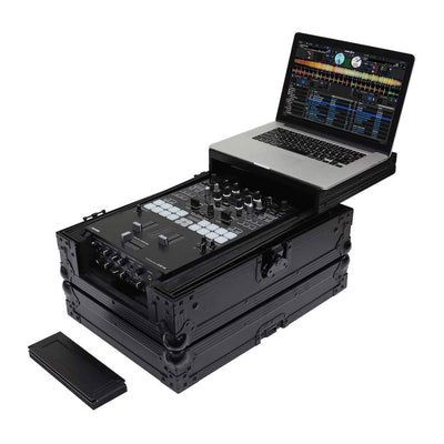 Odyssey Black 10 Inch Format DJ Mixer Case with Extra Deep Rear Compartment - VMInnovations