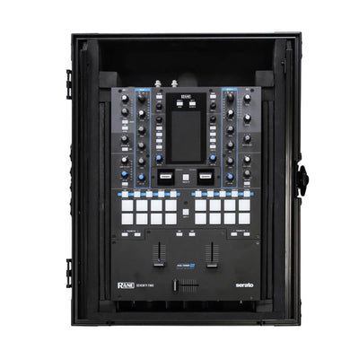 Odyssey Black 10 Inch Format DJ Mixer Case with Extra Deep Rear Compartment - VMInnovations