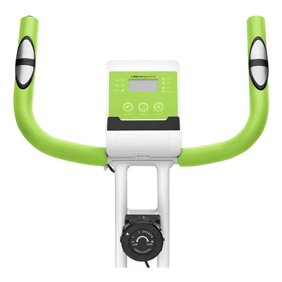 Marcy Foldable Home Gym Upright Exercise Bike with Adjustable Resistance, Green