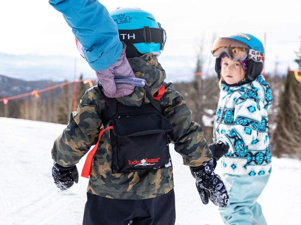 Lucky Bums Kids Ski Harness w/ Grip N' Guide Handle, 2 Leashes, Navy (Open Box) - VMInnovations