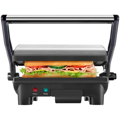 Chefman Panini Press Grill and Gourmet Sandwich Maker, Stainless Steel (Used)